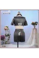 2XXT Cosplay Uma Musume Pretty Derby Meni Shuki Rush-sshu 4th Anniversary Live Grey Outfit Cosplay Costume